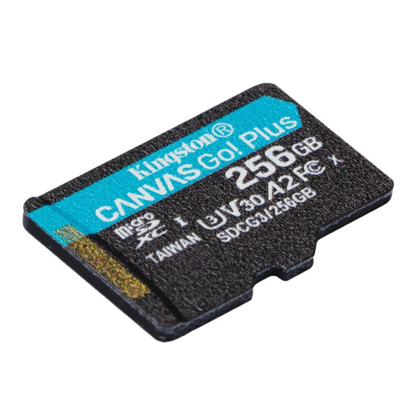 Карта памяти 256ГБ microSDXC Kingston Canvas Go! Plus Class 10 UHS-I (SDCG3/256GBSP)