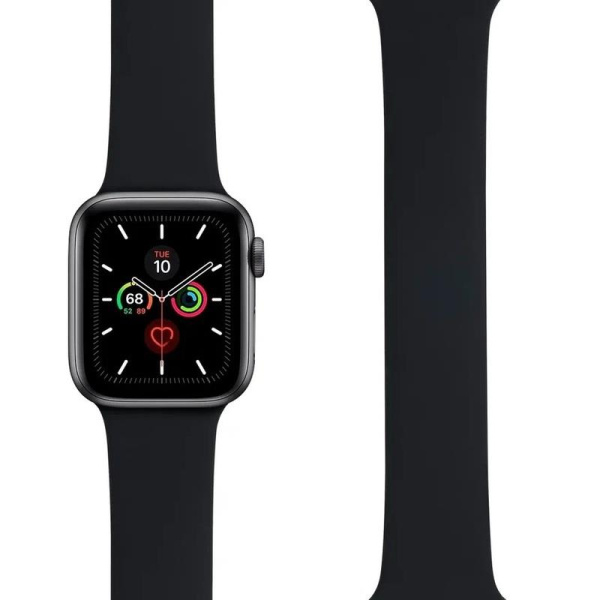 Ремешок Lyambda Atria для Apple Watch 38/40/41 мм черный силиконовый  (DSJ-23-40-BK)