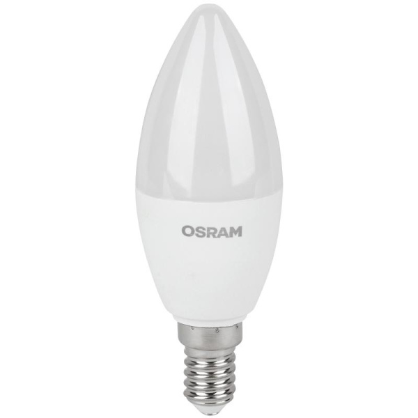 Лампа светодиодная Osram LED Value B свеча 7Вт E14 3000K 560Лм 220В  4058075578883