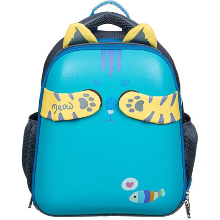 Ранец ортопедический №1 School Котик с рыбкой