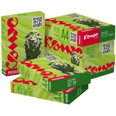 Бумага для офисной техники Комус Документ Premium (А4, марка A, 80 г/кв.м, 500 листов)