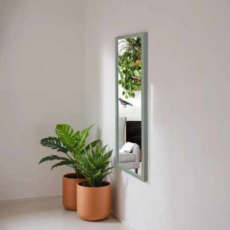 Зеркало настенное Комус Мебель (зелёный, 340х940 мм)