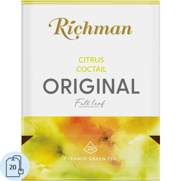 Чай зелёный Richman Citrus Coctail 20 пирамидок