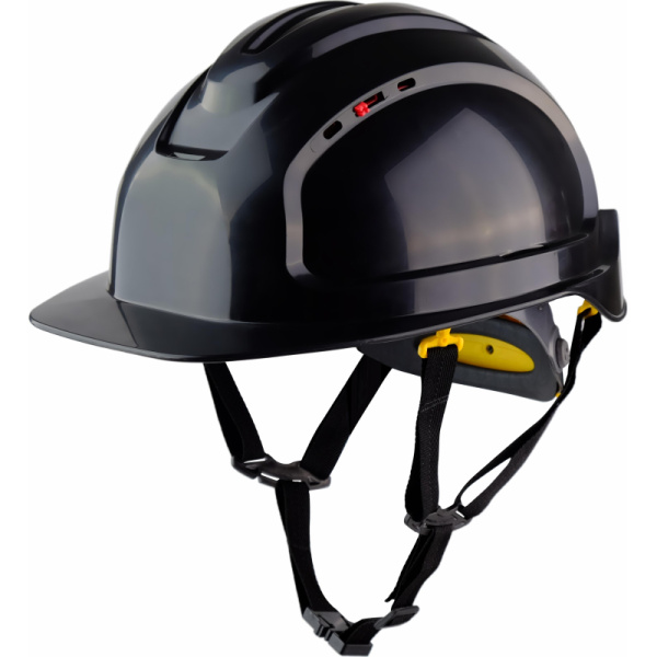 Каска защитная РОСОМЗ СОМЗ-80 Абсолют Rapid черная с храповым механизмом  (781720)