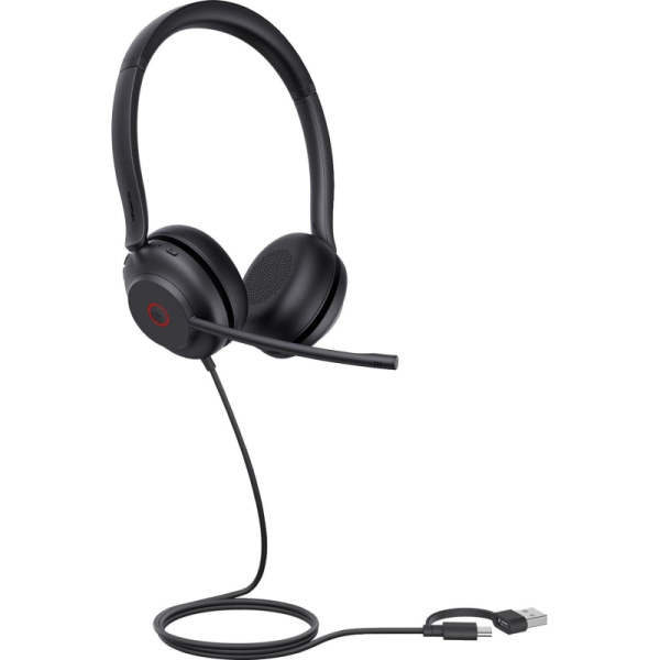 Гарнитура проводная Yealink UH35 Dual UC USB-C/A