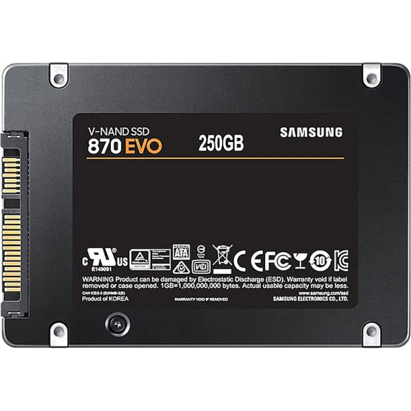 SSD накопитель Samsung  870 EVO 250 ГБ (MZ-77E250BW)