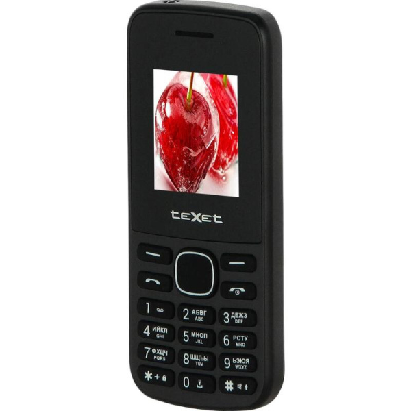 Мобильный телефон teXet TM-117 черный
