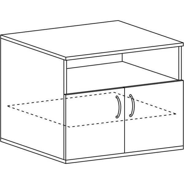 Тумба под оргтехнику Riva (венге, 770х600х685 мм)