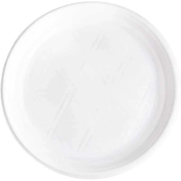 Тарелка одноразовая пластиковая Комус Эконом 205 мм белая 100 штук в  упаковке Тарелка одноразовая пластиковая Комус Эконом 205 мм белая 100 штук в  упаковке