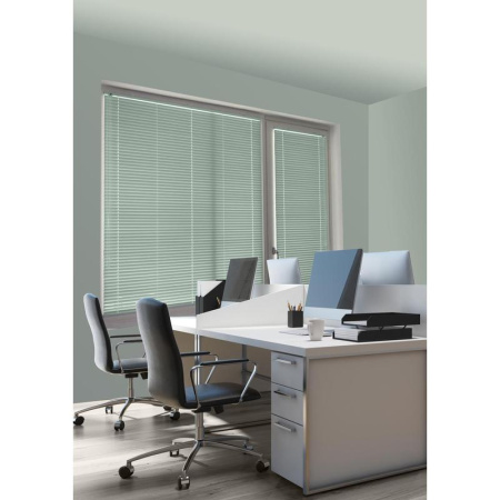 Жалюзи горизонтальные пластиковые салатовые (40х160 см)