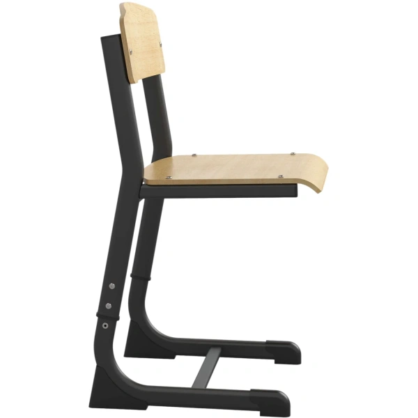 Стул ученический Комус Мебель натуральный/антрацит регулируемый рост 3-5