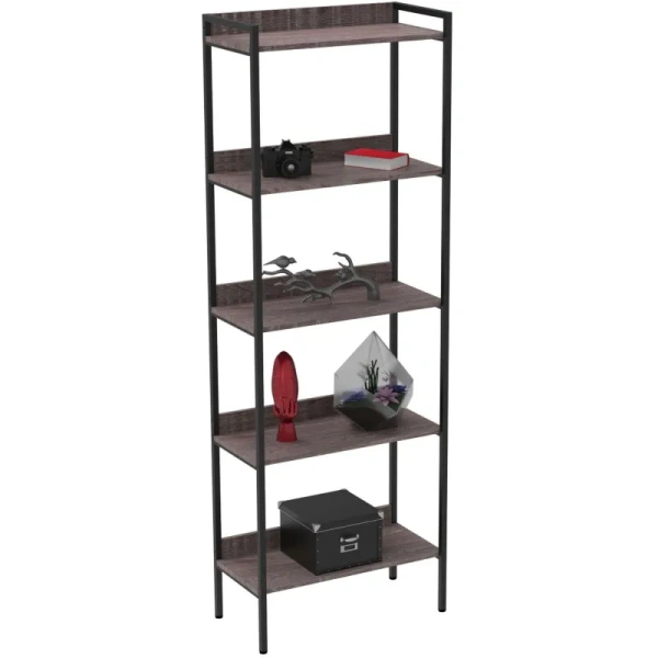 Стеллаж Комус Онега-10 (ясень анкор темный, 675х337х1950/1960)