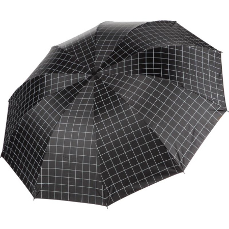 Зонт складной механика 10 спиц черный