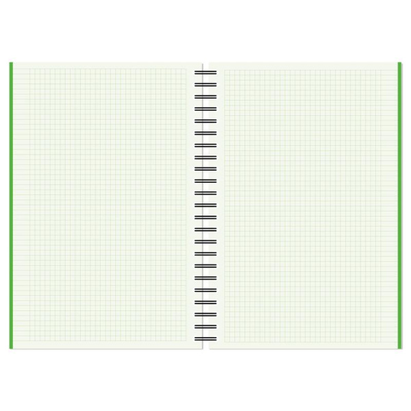 Бизнес-тетрадь Attache Selection Spring Book A4 150 листов синяя/зеленая в клетку на спирали (230х297 мм)