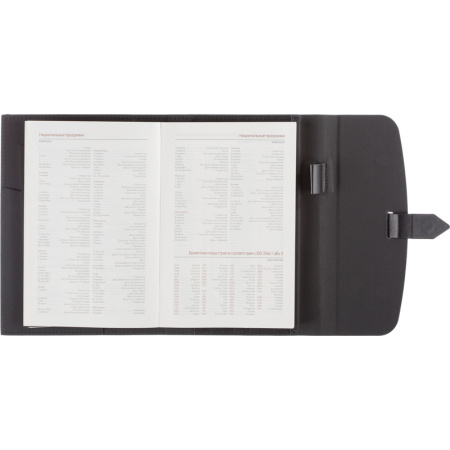 Ежедневник недатированный Bruno Visconti Senate искусственная кожа А5 136 листов черный (175x235 мм) (артикул производителя 3-213/04)