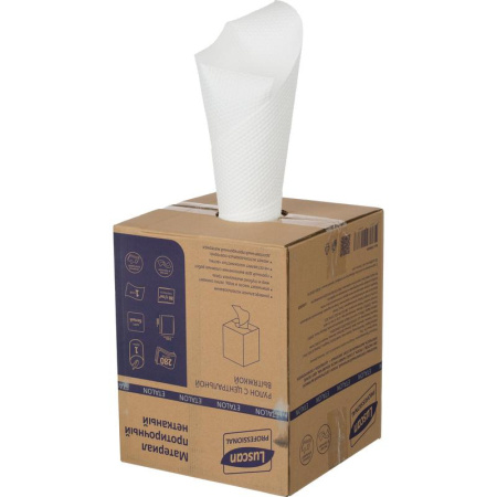 Нетканый протирочный материал Luscan Professional W1 белый 280 листов в  рулоне