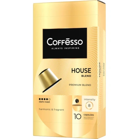 Кофе в капсулах Coffesso Ассорти 4 вкуса №1 40 шт (4 упаковки по 10 капсул)  для кофемашин Nespresso