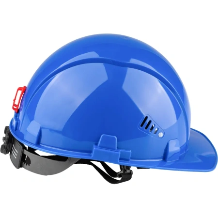 Каска защитная TOPFORT Стандарт 206 синяя с храповым механизмом