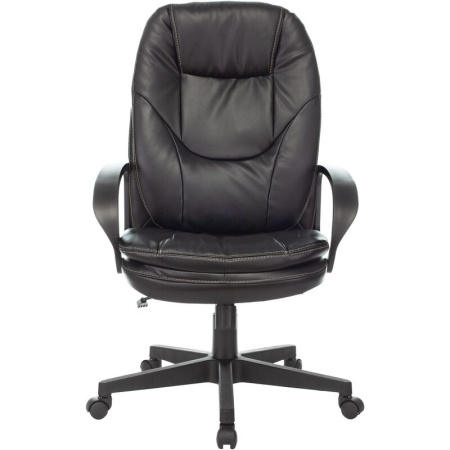 Кресло для руководителя Бюрократ CH868LT черное (экокожа, пластик)
