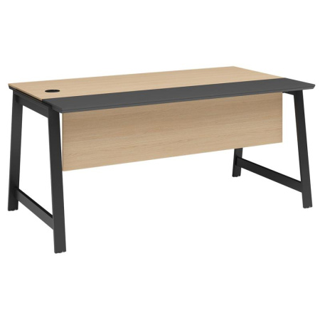 Стол руководителя письменный Avizo 145S009 левый (дуб парма/графит,  1646х900х750 мм)