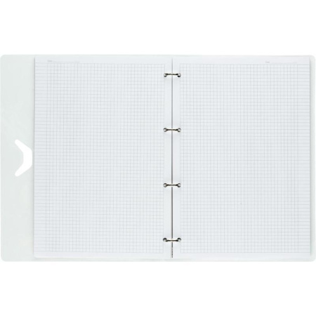 Бизнес-тетрадь Attache Selection Fluid A4 120 листов бирюзовая в клетку на кольцах (230x305 мм)