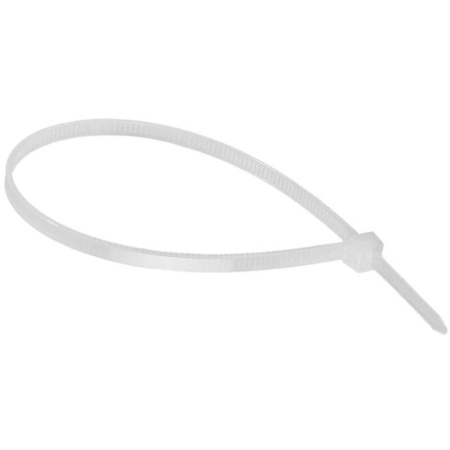 Хомут (стяжка) пластиковый Вихрь 200x3.6 мм белый 100 штук