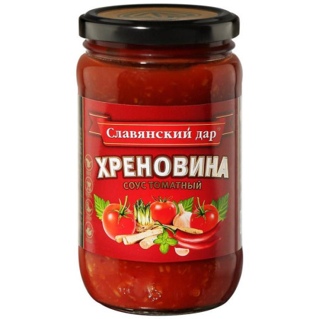 Соус томатный Славянский дар Хреновина 360 г Соус томатный Славянский дар Хреновина 360 г