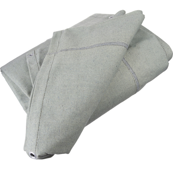 Тент-полог брезент ПВ 400 см x 6 м с люверсами хаки