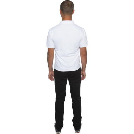 Рубашка поло мужская белая с короткими рукавами (размер S, 220 г/кв.м) Рубашка поло мужская белая с короткими рукавами (размер S, 220 г/кв.м)