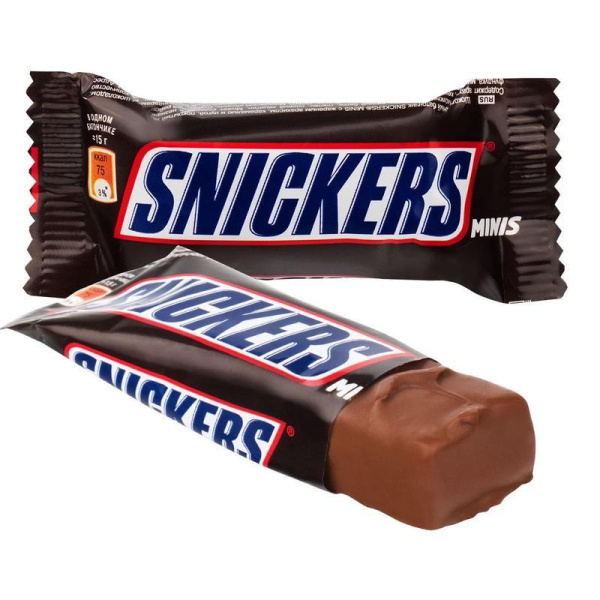 Шоколадные батончики Snickers Minis 1 кг