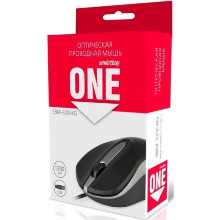 Мышь компьютерная Smartbuy ONE 329 (SBM-329-KG) черная Мышь компьютерная Smartbuy ONE 329 (SBM-329-KG) черная
