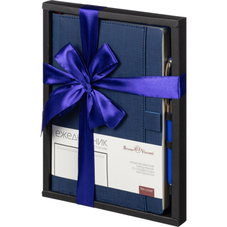 Набор недатированный Bruno Visconti Marseille (ежедневник синий, ручка)