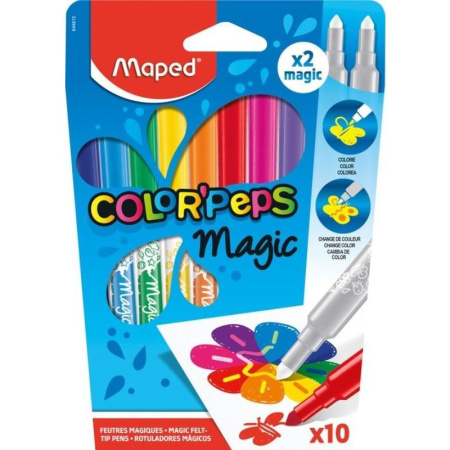 Фломастеры Maped Color'peps Magic меняющие свой цвет 8 цветов Фломастеры Maped Color'peps Magic меняющие свой цвет 8 цветов