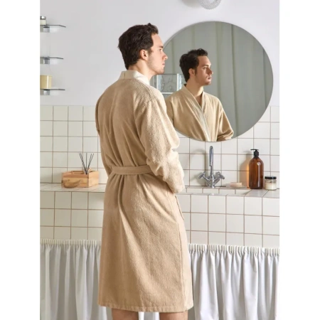 Халат махровый Комус Delray 54 (XXL) бежевый