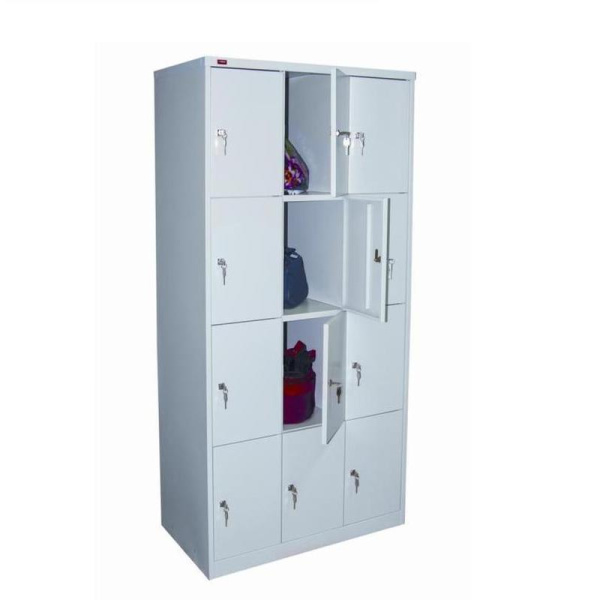 Шкаф металлический для сумок ШРМ312 на 12 отделений (900х500х1860 мм)