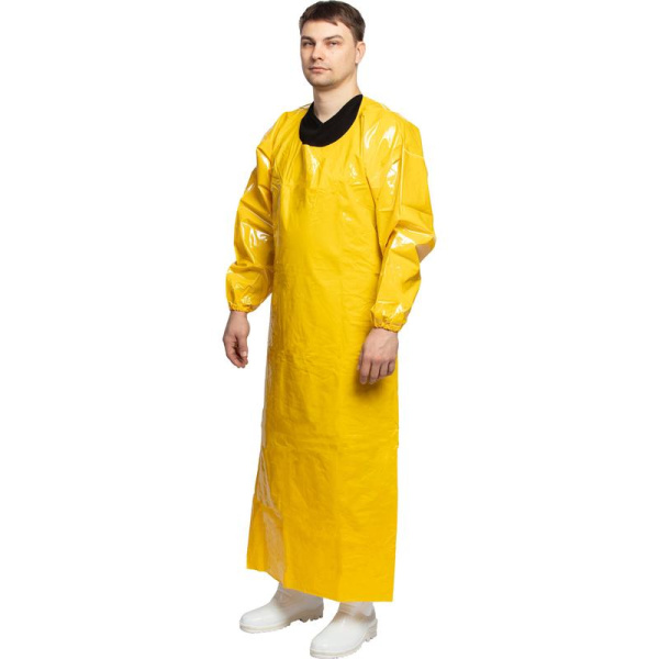 Фартук защитный КЩС Робин 2 полиуретановый желтый 0,15 мм