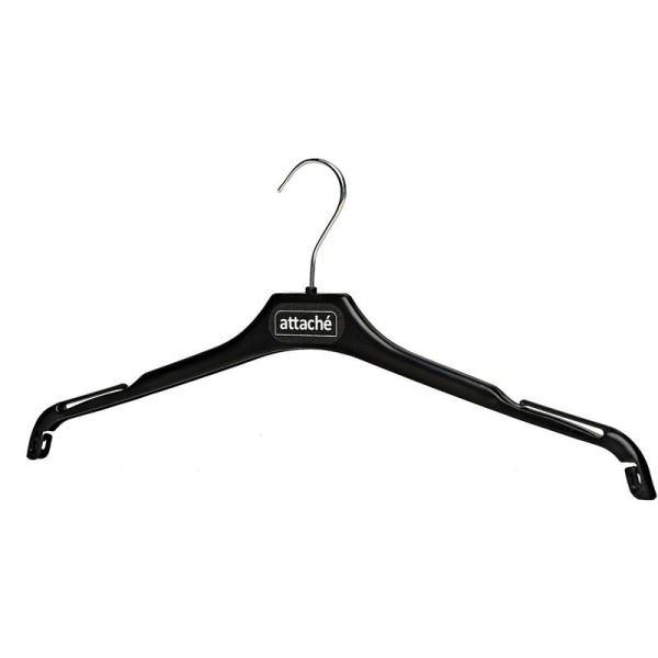 Вешалка-плечики легкая Attache С019 для блузок черная (размер 44-46)