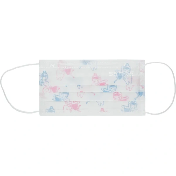 Маска медицинская одноразовая Sense Феи детская трехслойная белая (50  штук в упаковке)