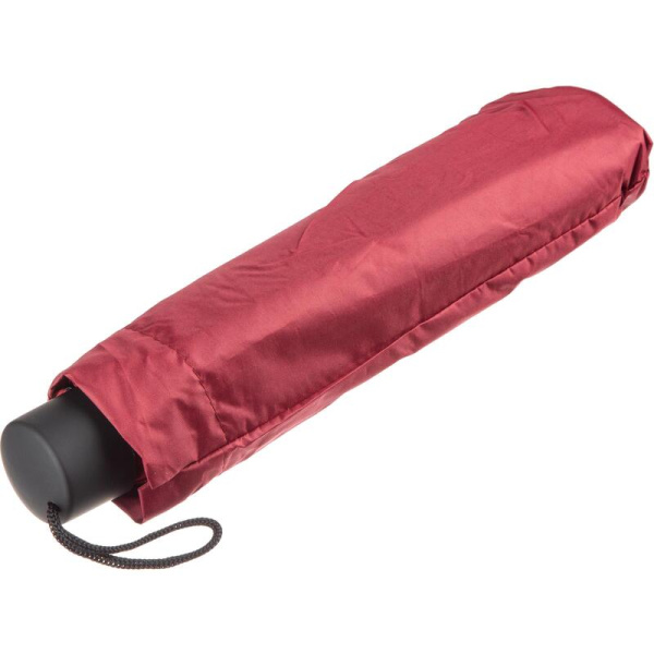 Зонт складной механический 8 спиц бордовый