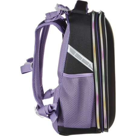 Ранец Комус Класс Basic Ведьмочка анатомический черный с двумя  отделениями