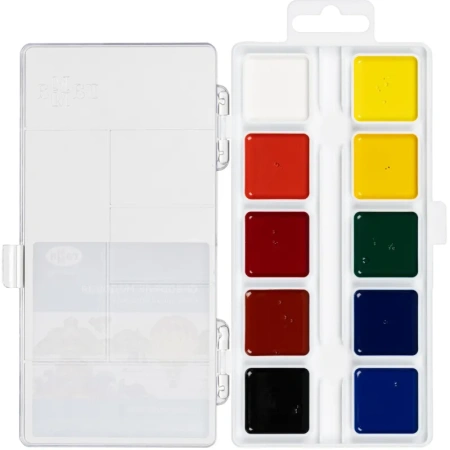 Краски акварельные медовые Гамма Классическая 10 цветов Краски акварельные медовые Гамма Классическая 10 цветов