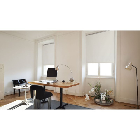 Рулонная штора Плайн Blackout полиэстер белая (40x160 см)