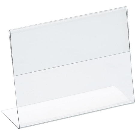 Ценникодержатель-подставка Attache ПЭТ 80x60 мм прозрачный (20 штук в  упаковке)