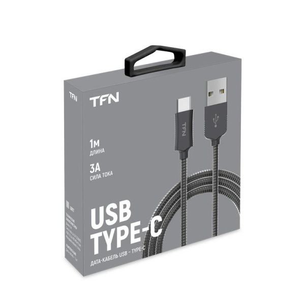 Кабель TFN USB A - USB Type-C 1 метр (TFN-CFZUSBCUSB1MST)