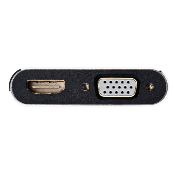 Кабель Telecom USB Type-C - HDMI - VGA - USB A - USB PD Type-C 0.2 метра  (TUC055)