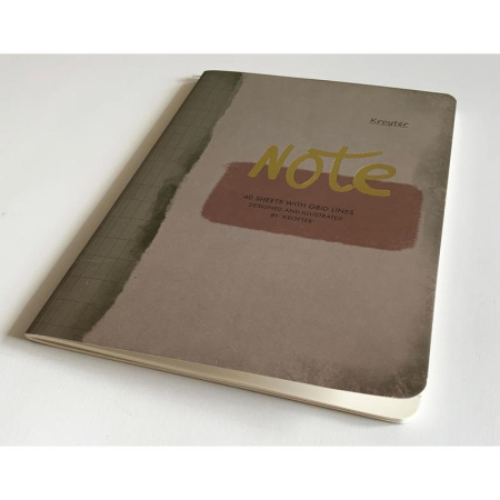 Бизнес-тетрадь Kroyter Офис А4 40 листов разноцветная в линейку на  сшивке (185х255 мм)