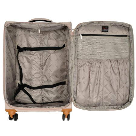 Чемодан Polar 62 литра из ткани бежевый (Р1913) Чемодан Polar 62 литра из ткани бежевый (Р1913)