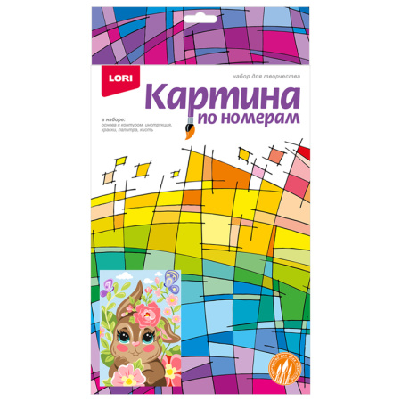 Картина по номерам Весенний зайчик для малышей Картина по номерам Весенний зайчик для малышей