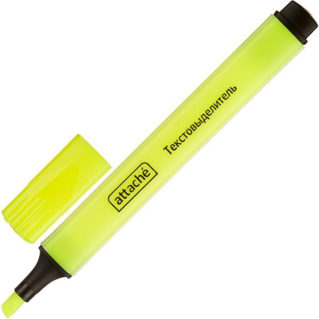Набор текстовыделителей Attache (толщина линии 1-4 мм, 4 цвета: розовый, желтый, зеленый, оранжевый)