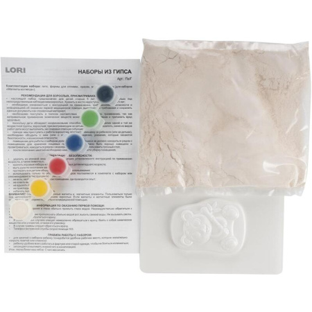 Набор для изготовления барельефа из гипса Веселая панда Набор для изготовления барельефа из гипса Веселая панда